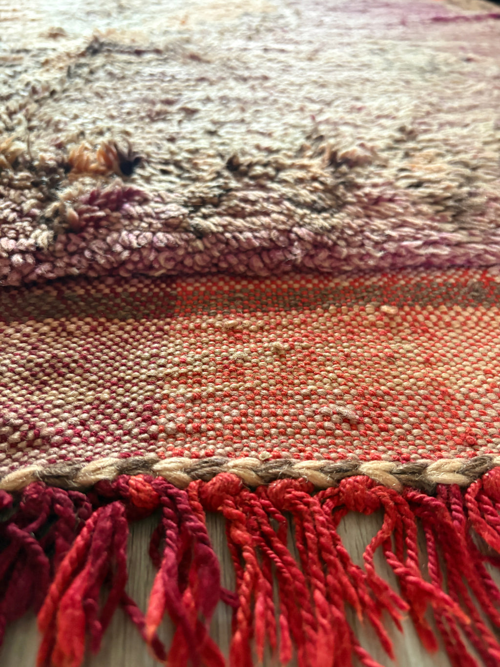 Vintage Moroccan Boujad Rug – Handwoven Berber Wool Carpet
