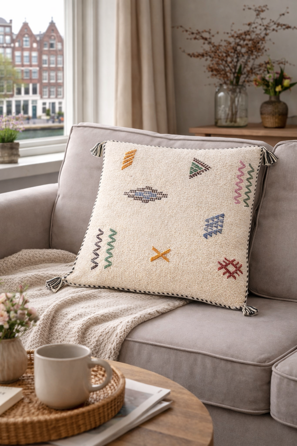 Handmade Moroccan Pillow Cover